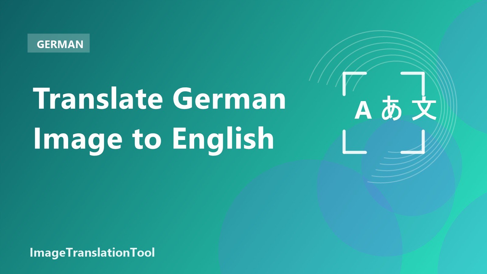 Translate German Image to English - German Image to English