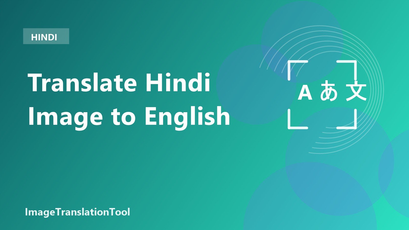 How to Translate a Hindi Image to English